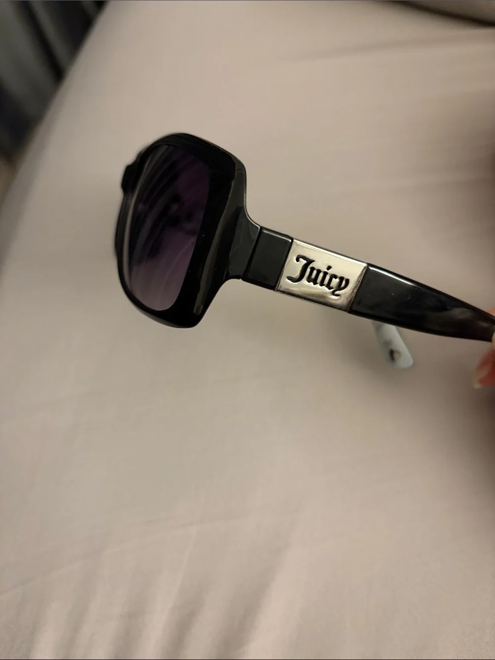 Juicy Couture Black Sunglasses with Purple Lenses